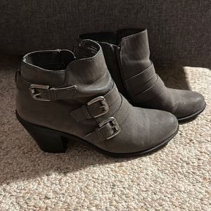 Gray Ankle Booties